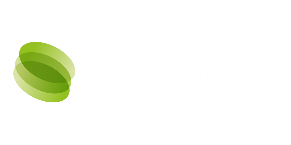 leap healthcare white logo